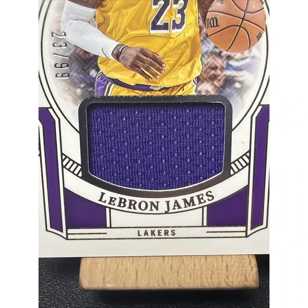 2024 National Treasures Lebron James #23/99 Jersey Number Game Used Patch